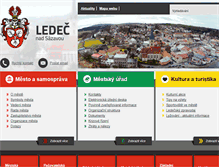 Tablet Screenshot of ledecns.cz
